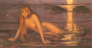 dame Edvard Munch de la mer Edvard Munch Peinture à l'huile